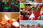 Carnaval scene collage